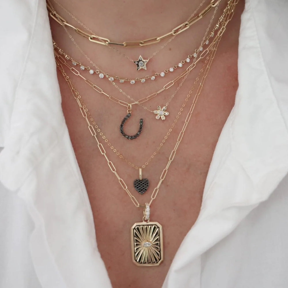 Rachel Reid 14k Gold Diamond Layering Necklace