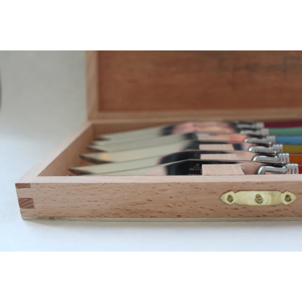 Be Home Laguiole 6 Piece Steak Knife Set - Rainbow