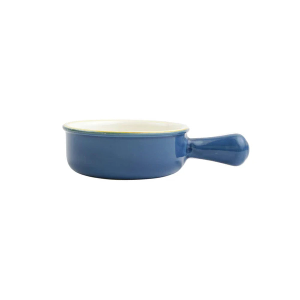 Vietri Italian Small Round Baker with Large Handle