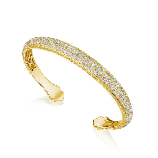 Verragio 18k Gold Veritage Piazza Diamond Pave Cuff