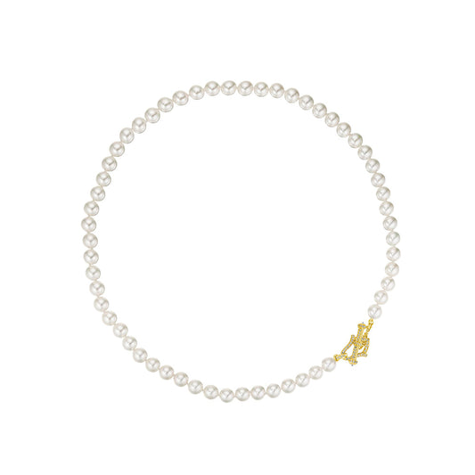 Verragio 18k Gold Rosecliff Akoya Pearl Necklace, 18"