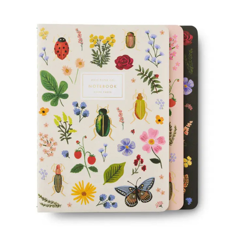 Rifle Paper Assorted Set of 3 Curio Notebooks