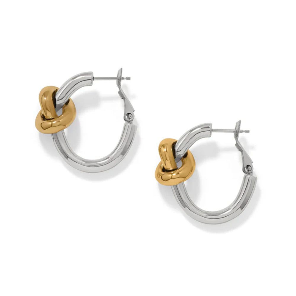 Brighton Interlok Single Knot Hoop Earrings