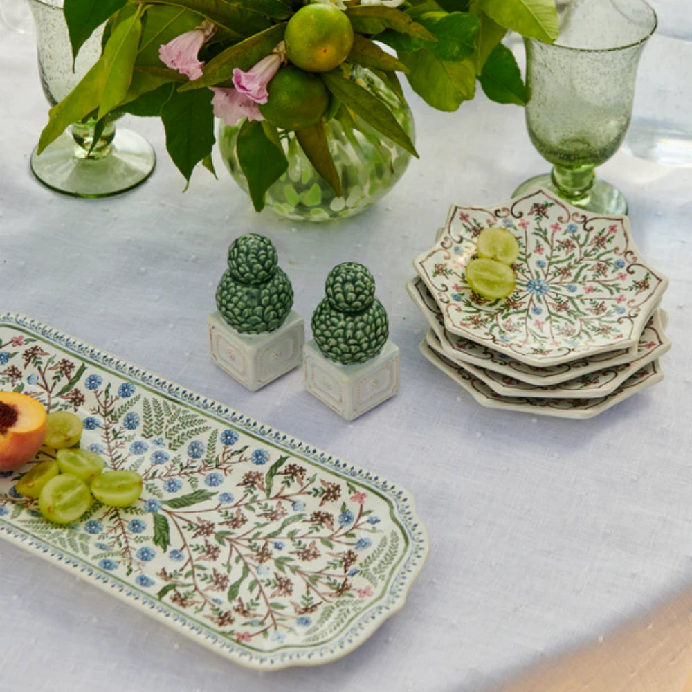 Juliska Berry & Thread Topiary Salt and Pepper Set of 2 Whitewash
