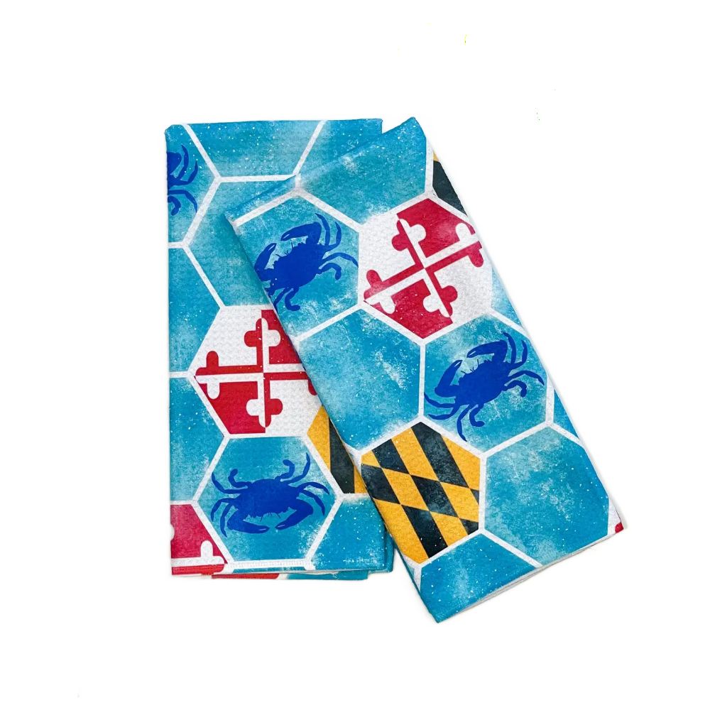 Jami Creates Maryland Honeycomb Patterned Waffle Kitchen Dish Towel