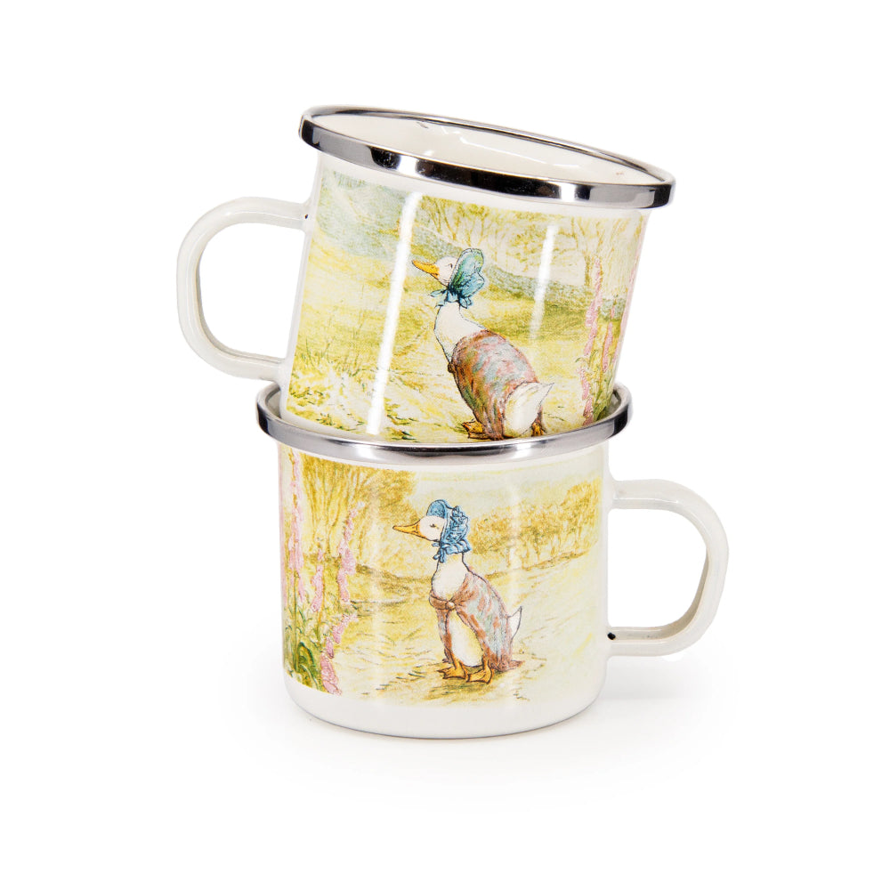 Golden Rabbit Jemima Puddle-duck mugs. 