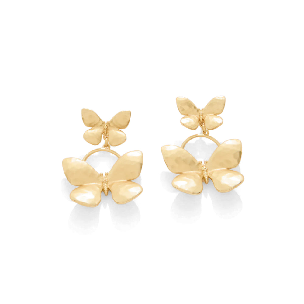 Spartina Gold Butterfly Earrings