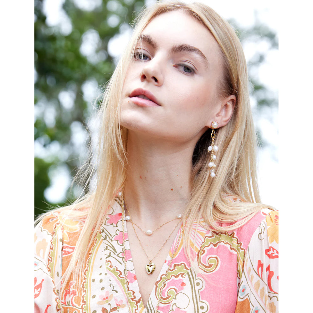 Spartina Pearl Party Tassel Earrings