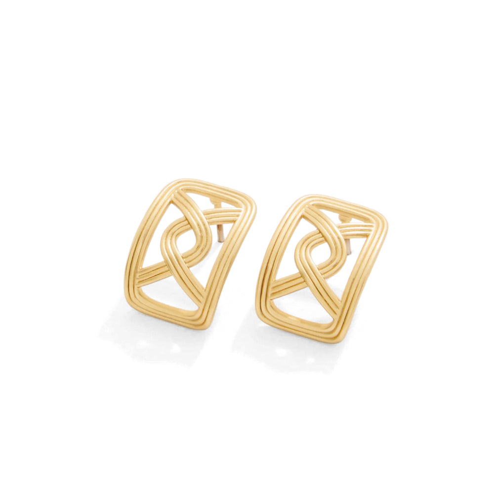 Spartina Gold Trellis Earrings