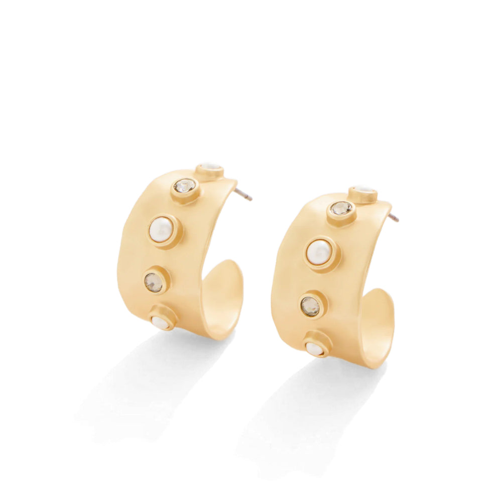 Spartina Estate Hoop Earrings - Black