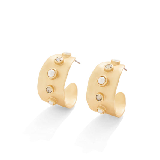 Spartina Estate Hoop Earrings - Black