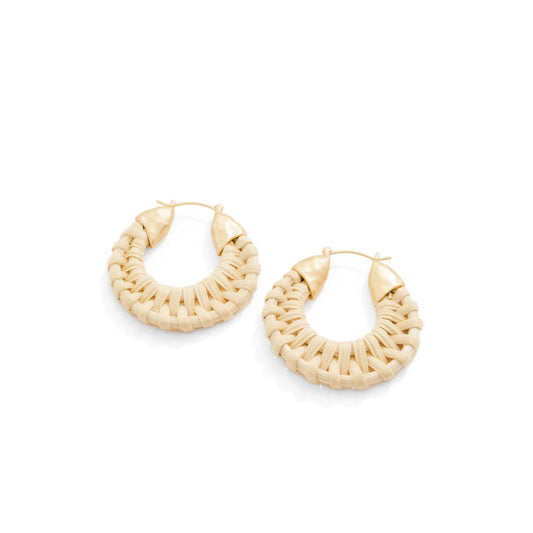 Spartina Wicker Hoop Earrings