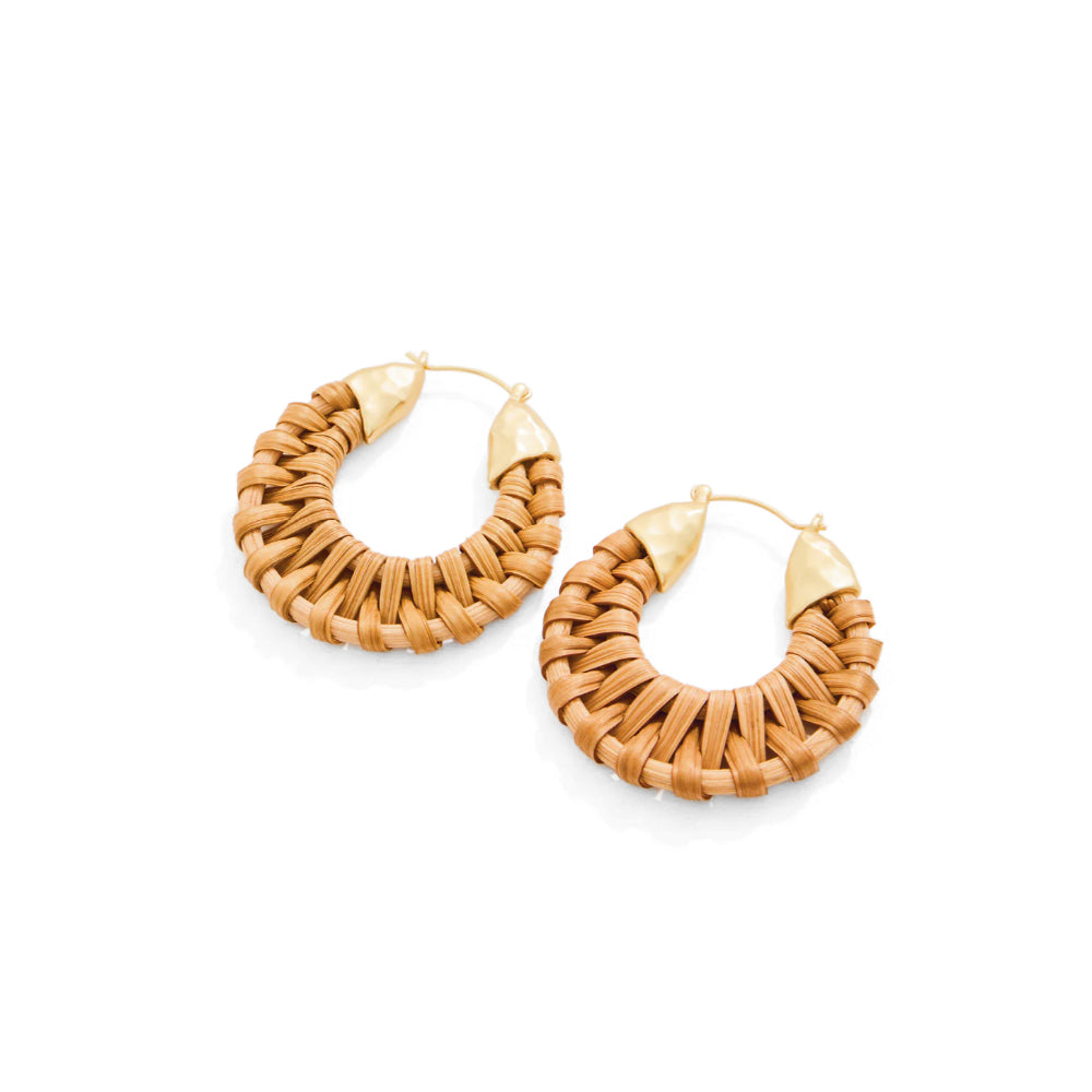 Spartina Wicker Hoop Earrings