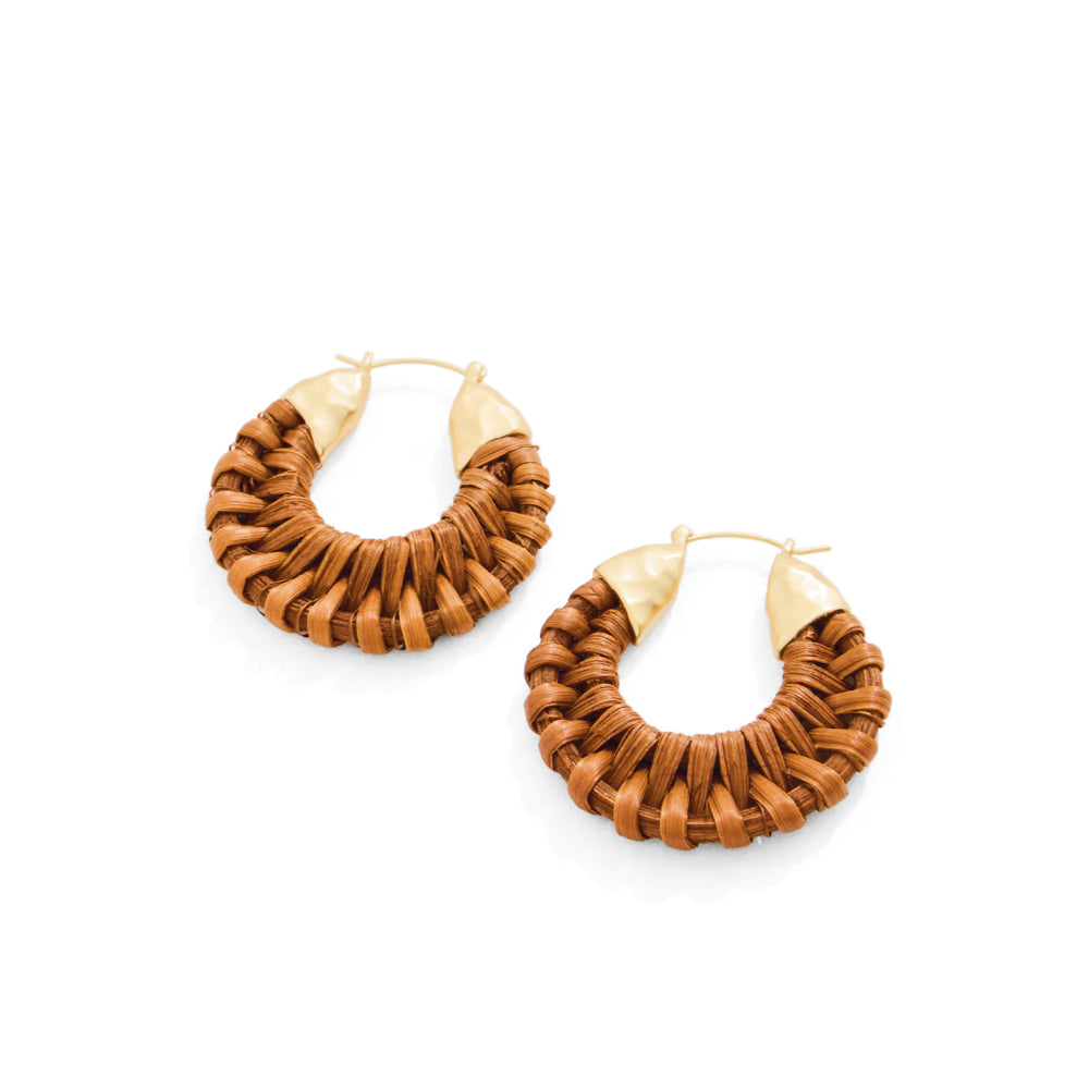 Spartina Wicker Hoop Earrings