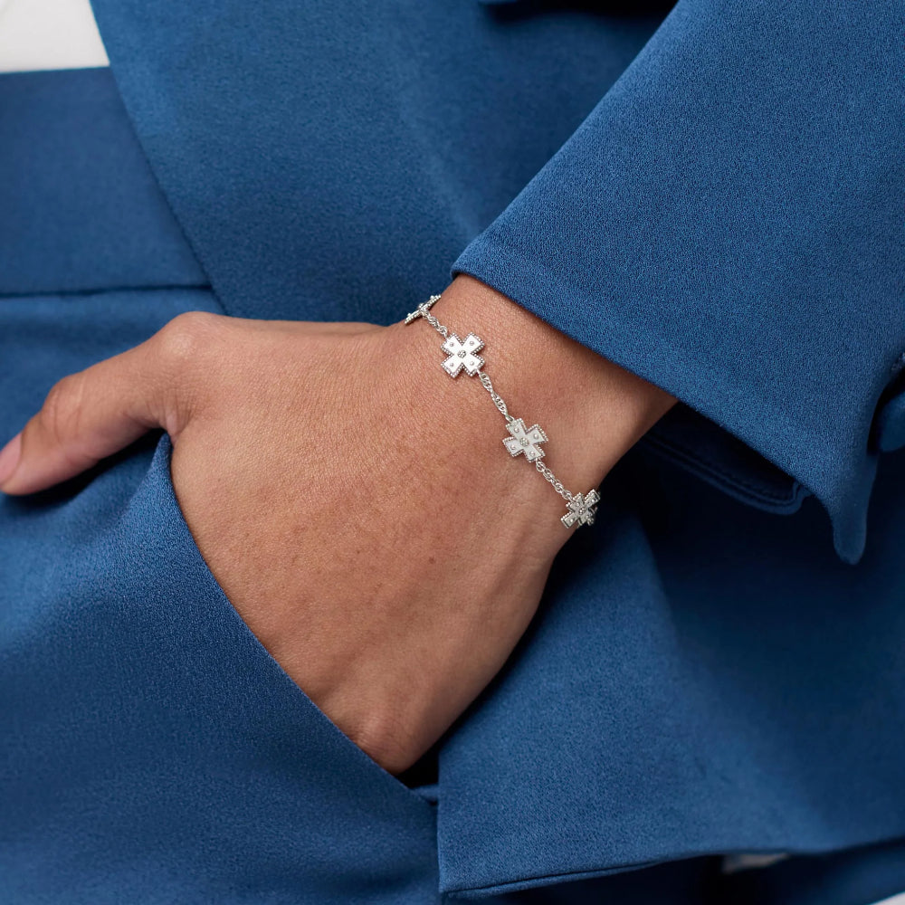 Julie Vos Silver Canterbury Delicate Bracelet