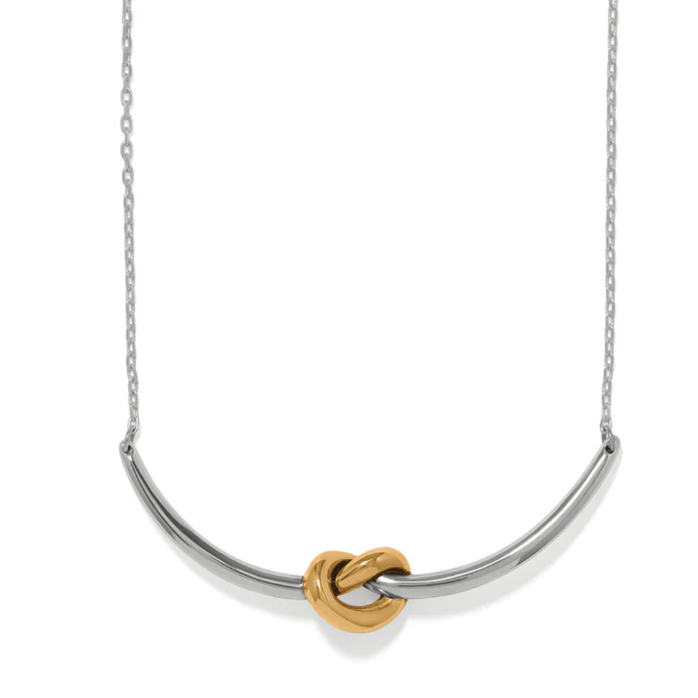 Brighton Two-Tone Interlok Single Knot Necklace