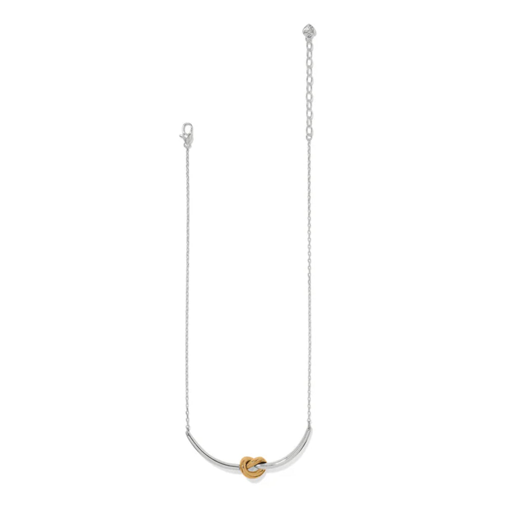 Brighton Two-Tone Interlok Single Knot Necklace