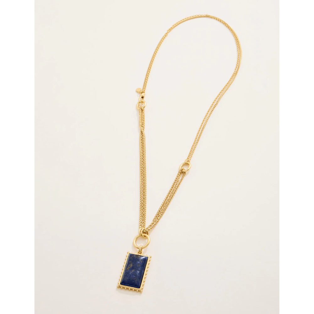 Spartina Highlands Layered Necklace - Dark Blue