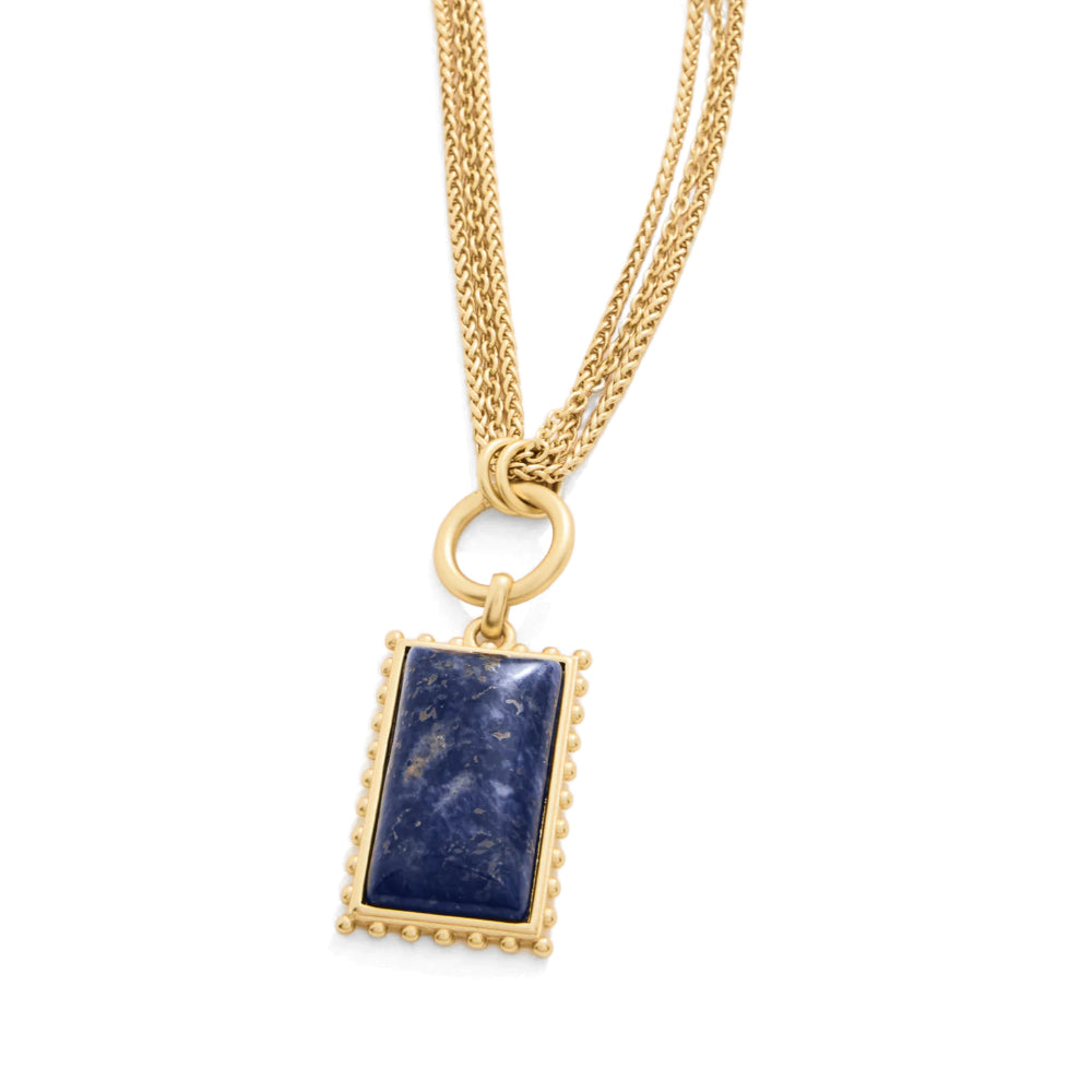 Spartina Highlands Layered Necklace - Dark Blue
