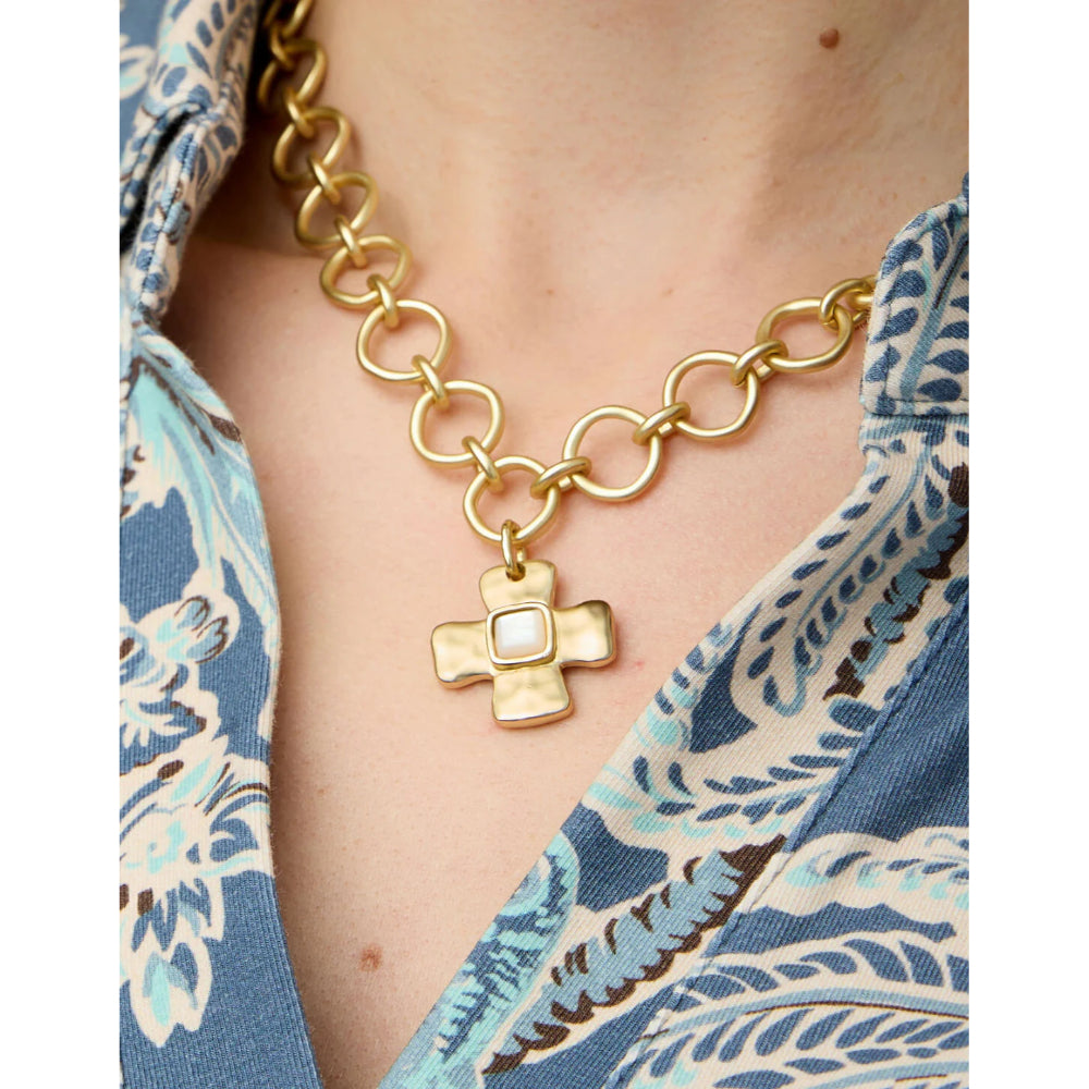 Spartina 18" Affirmation Necklace - Mother-of-Pearl