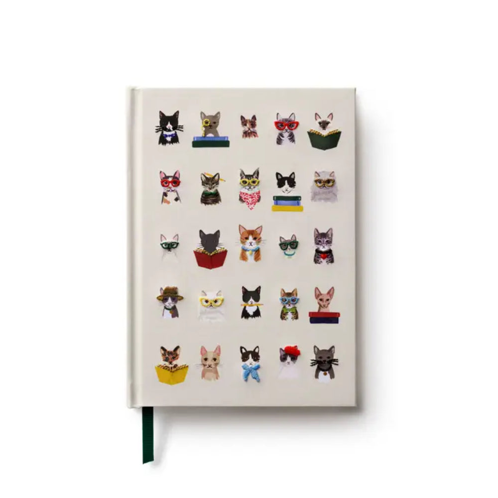 Rifle Paper Studious Cats Embroidered Journal