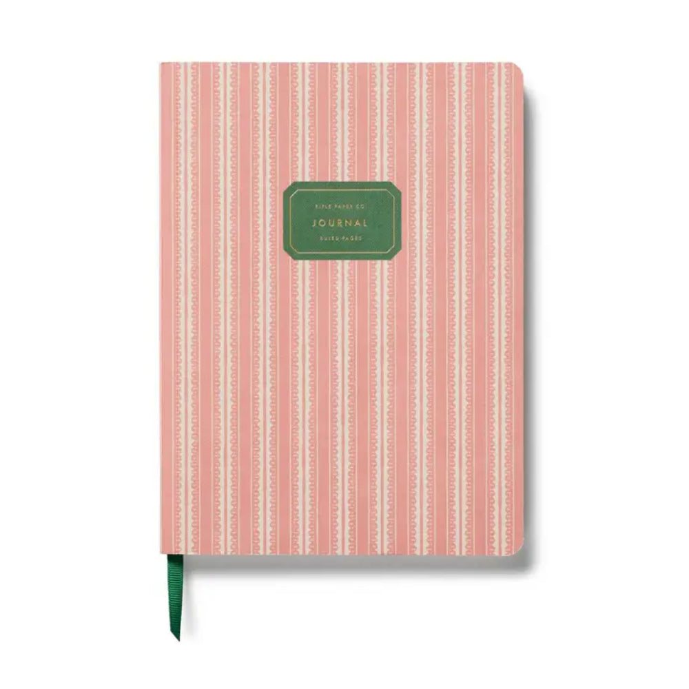 Rifle Paper Pinking Stripe Softcover Journal