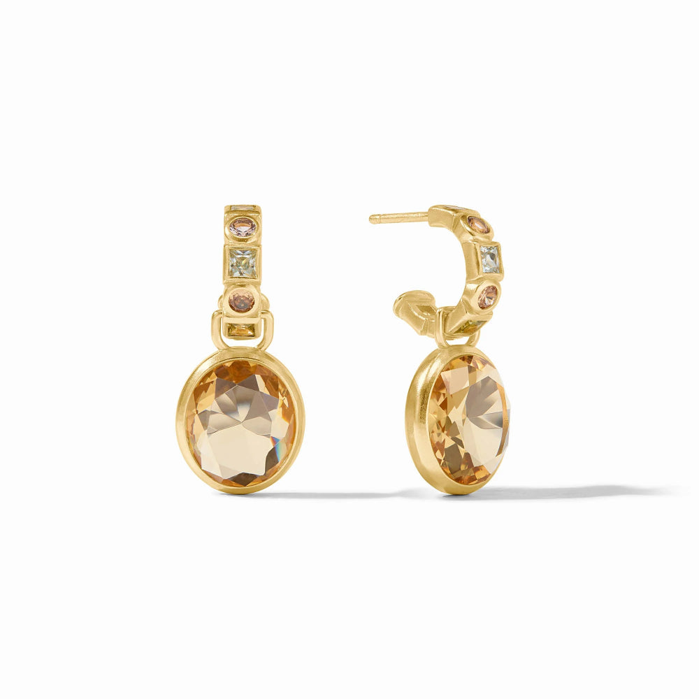 Julie Vos Jolie Hoop & Charm Earrings