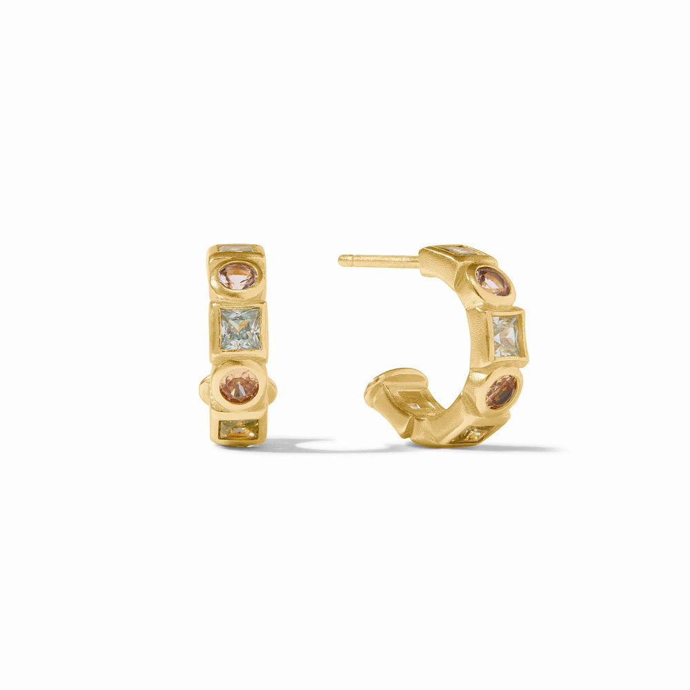 Julie Vos Jolie Hoop & Charm Earrings