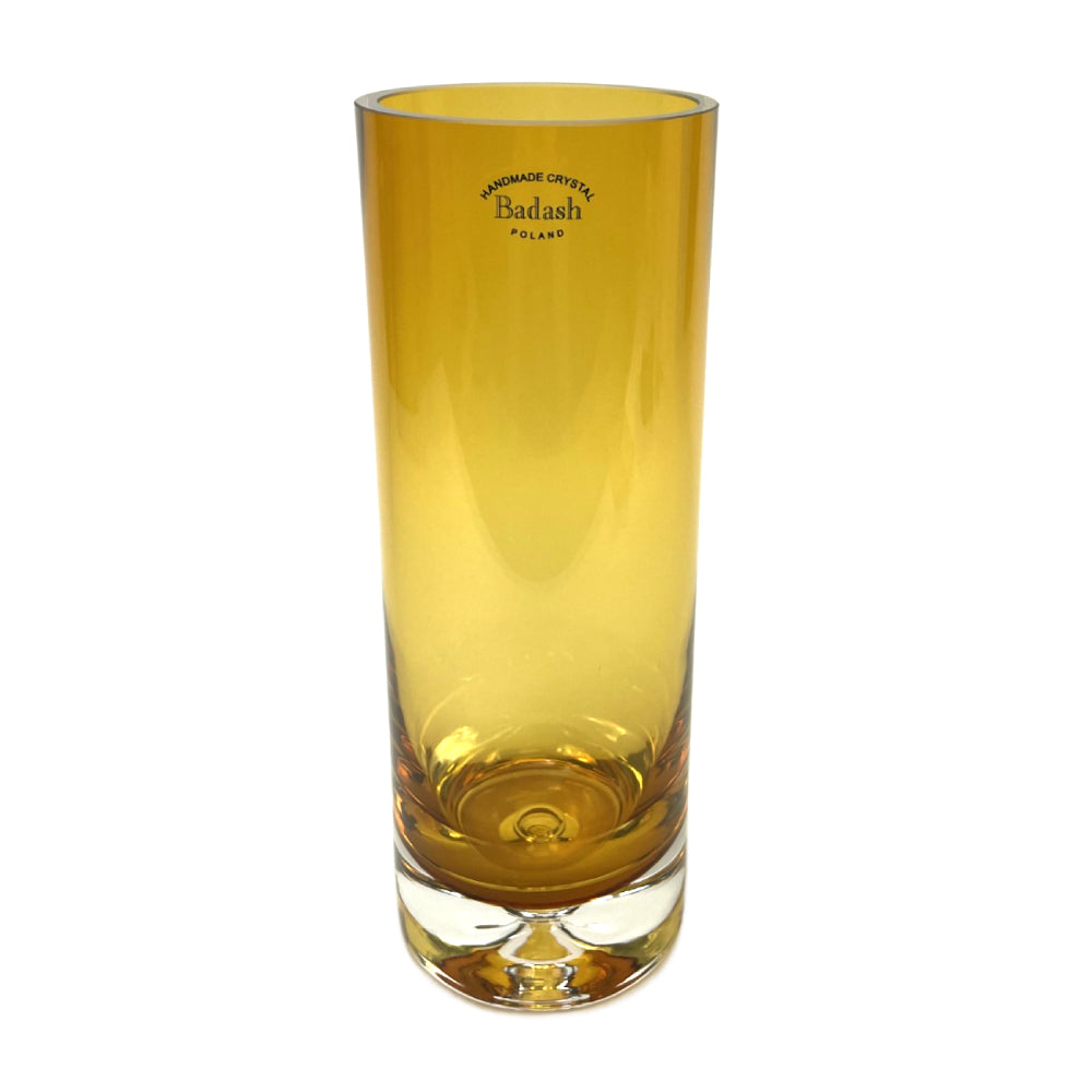 Badash Amber Cylinder 10"Vase