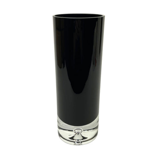 Badash Jet Black Cylinder 10"Vase