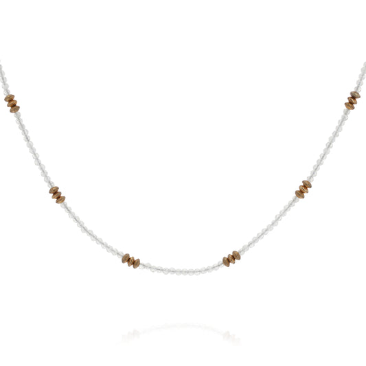 Joyla 18" - 19" Karma Rainbow Moonstone Necklace