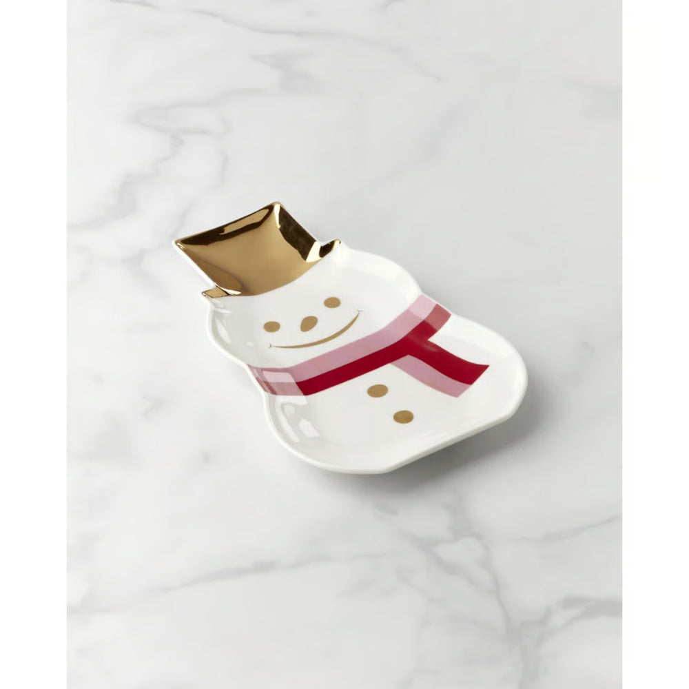 Kate Spade Be Jolly Snowman Candy Dish