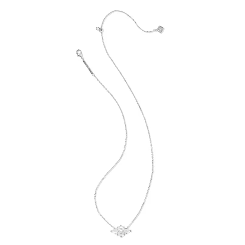 Kendra Scott Silver Abbie Crystal Short Pendant Necklace