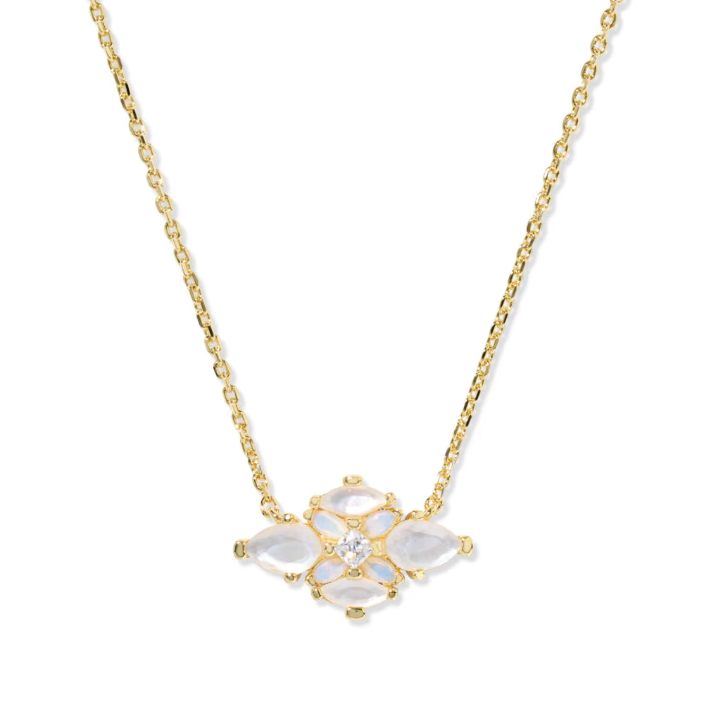 Kendra Scott Gold Abbie Crystal Short Pendant Necklace