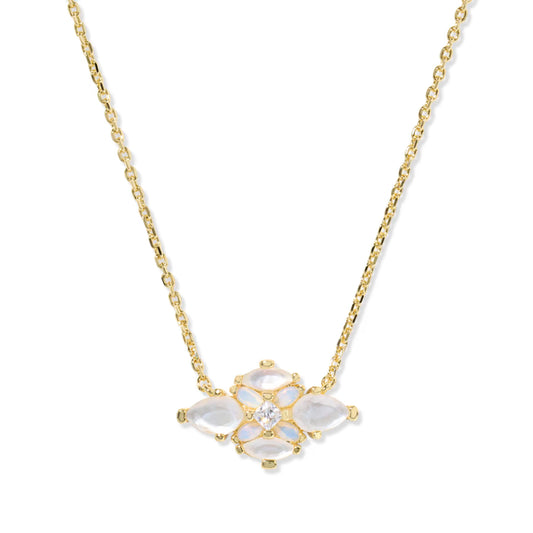 Kendra Scott Gold Abbie Crystal Short Pendant Necklace