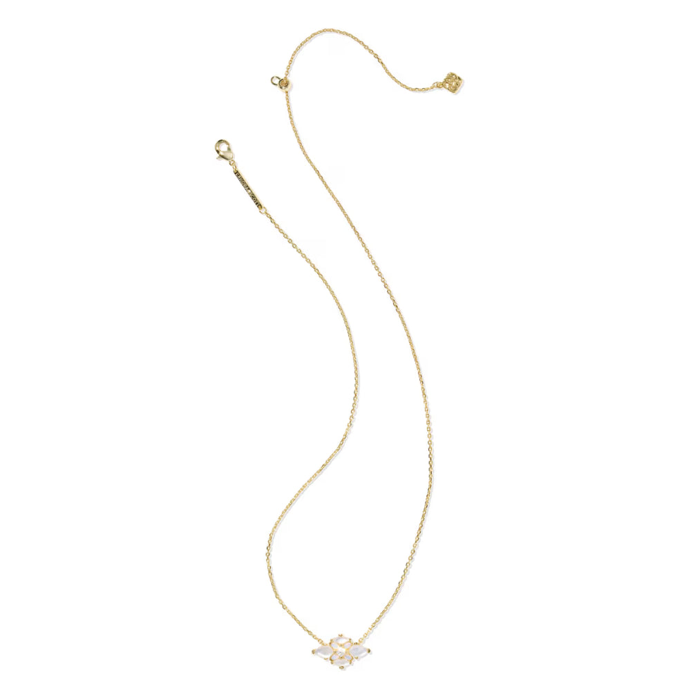 Kendra Scott Gold Abbie Crystal Short Pendant Necklace