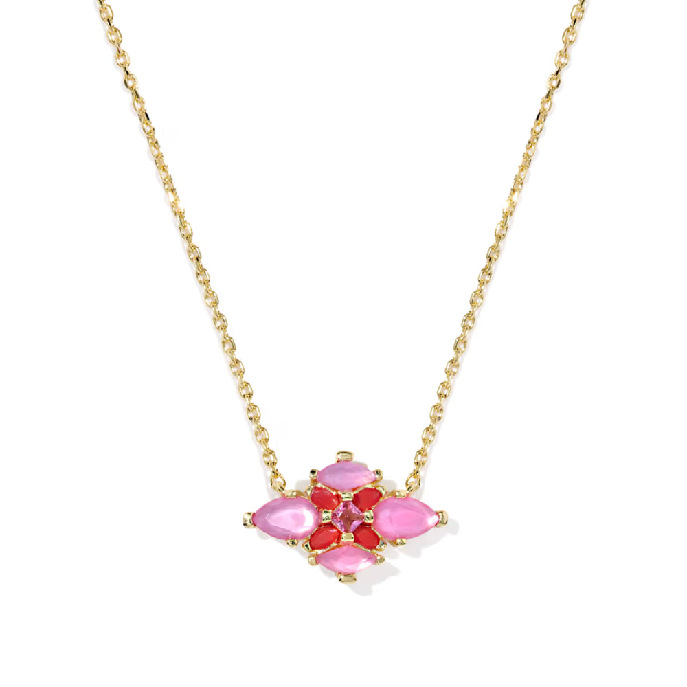 Kendra Scott Gold Abbie Crystal Short Pendant Necklace