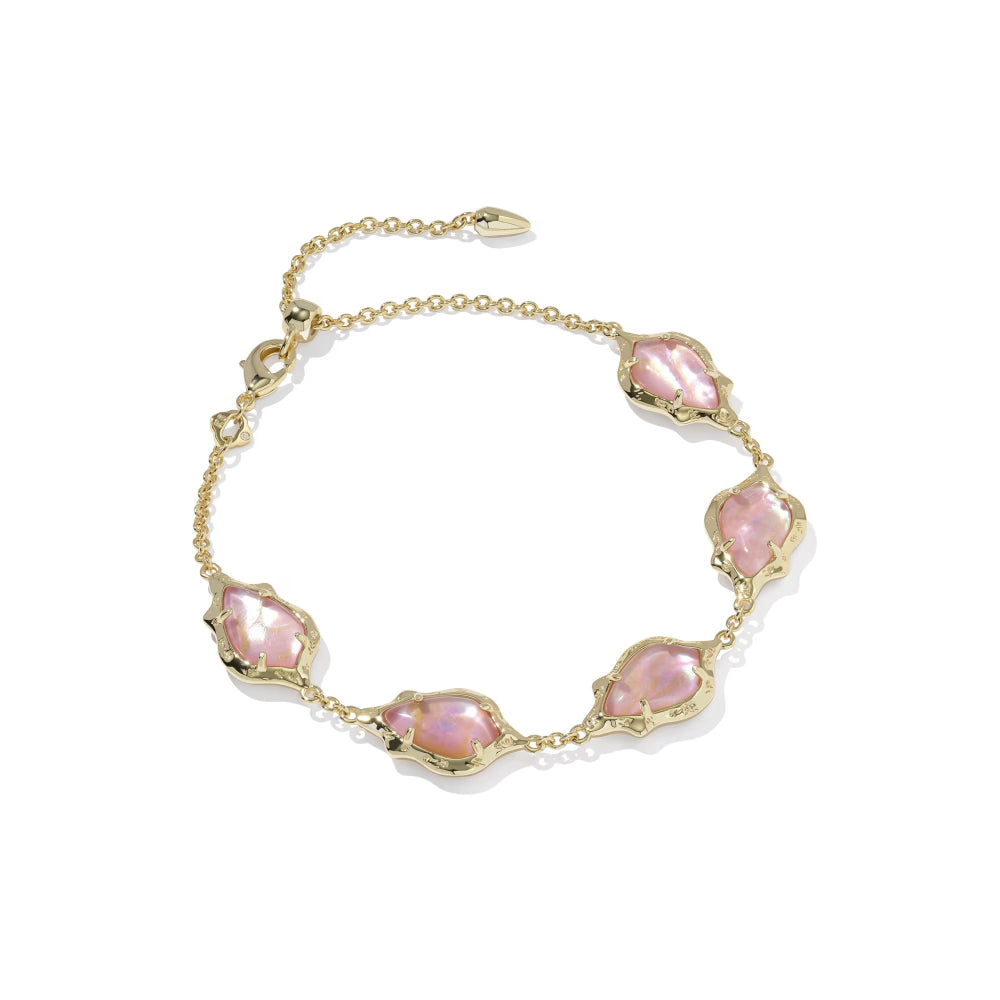 Kendra Scott Adriana Scallop Frame Delicate Chain Bracelet