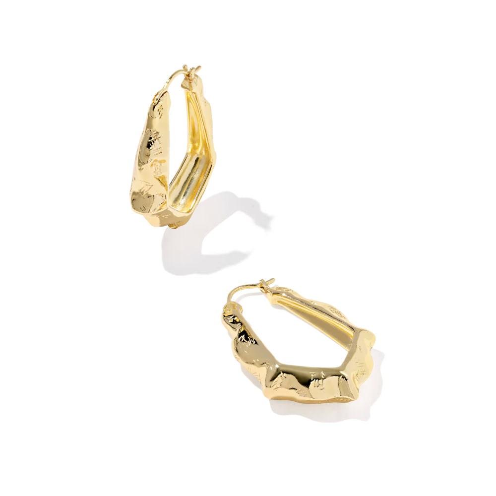 Kendra Scott Adriana Scallop Frame Hoop Earrings
