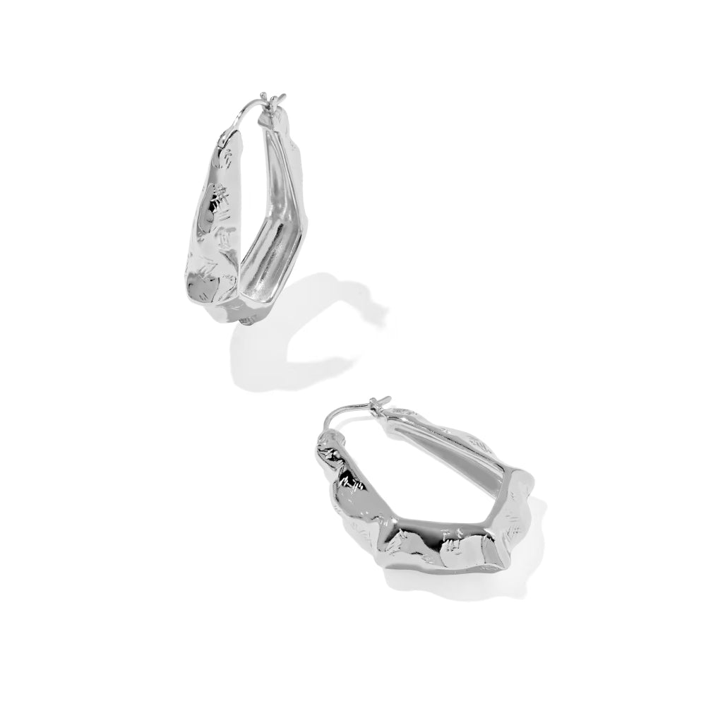 Kendra Scott Adriana Scallop Frame Hoop Earrings