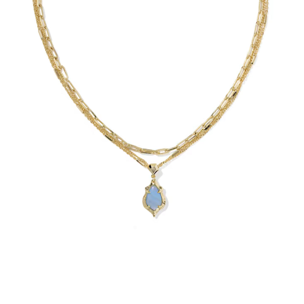 Kendra Scott Adriana Scallop Frame Multi Strand Necklace