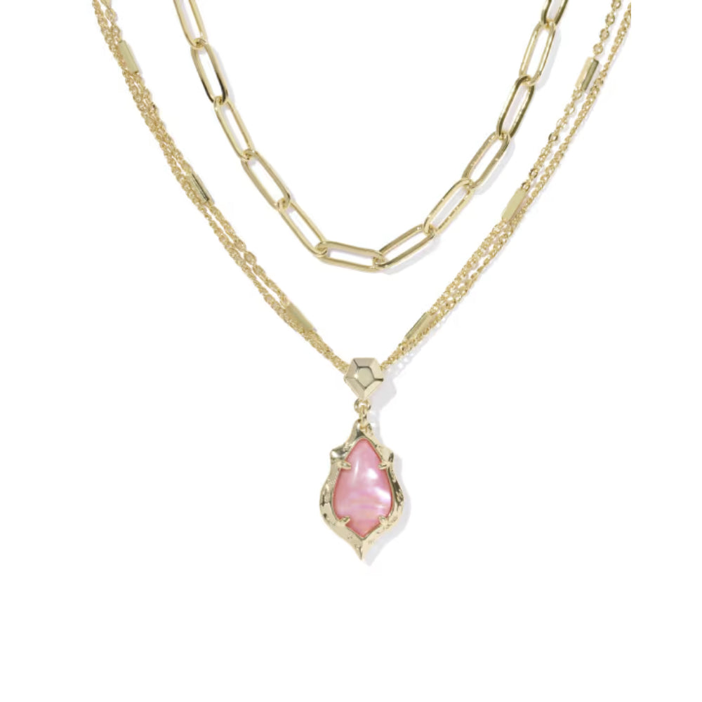 Kendra Scott Adriana Scallop Frame Multi Strand Necklace
