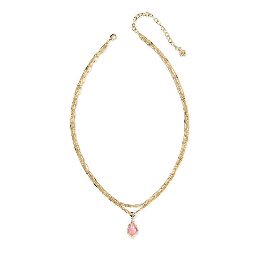 Kendra Scott Adriana Scallop Frame Multi Strand Necklace