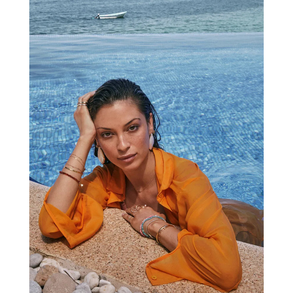 Kendra Scott Vintage Gold Alexa Statement Earrings