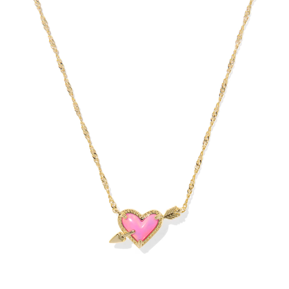Kendra Scott Ari Heart Arrow Short Pendant Necklace