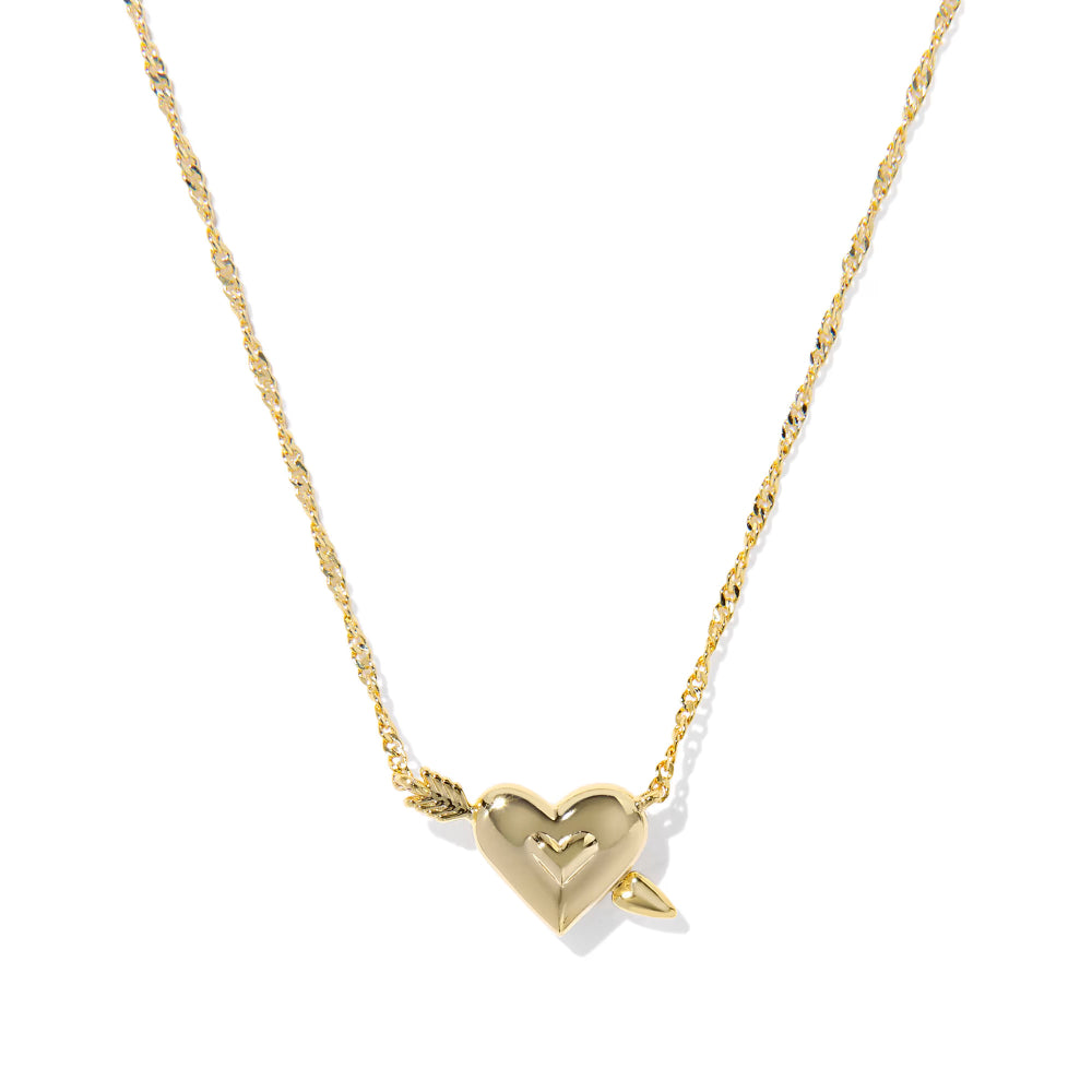 Kendra Scott Ari Heart Arrow Short Pendant Necklace