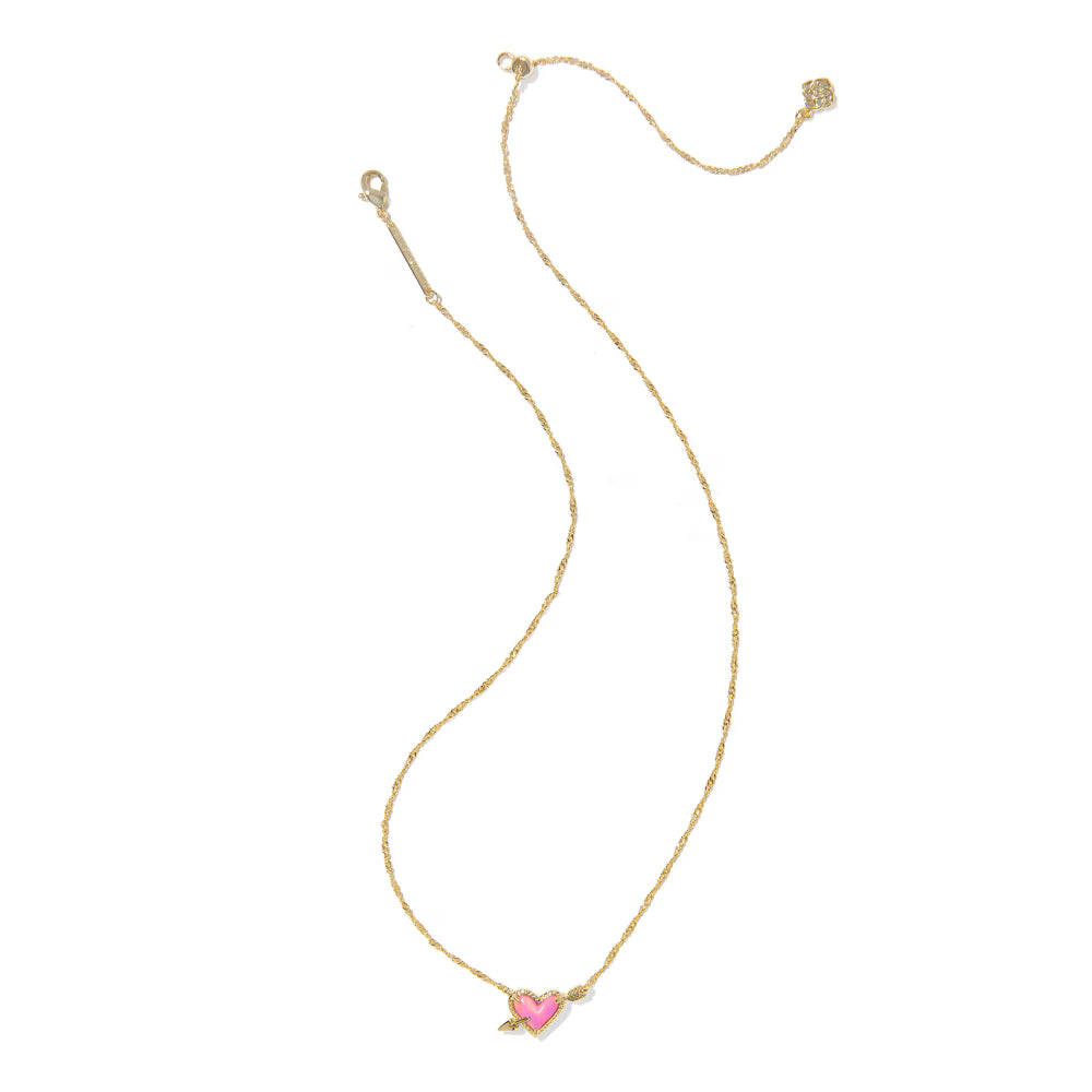 Kendra Scott Ari Heart Arrow Short Pendant Necklace