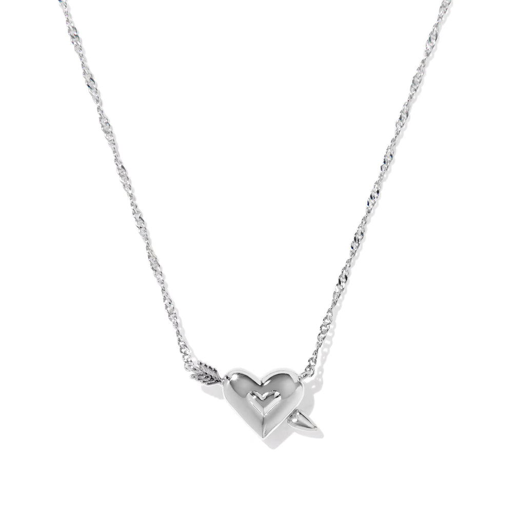 Kendra Scott Ari Heart Arrow Short Pendant Necklace