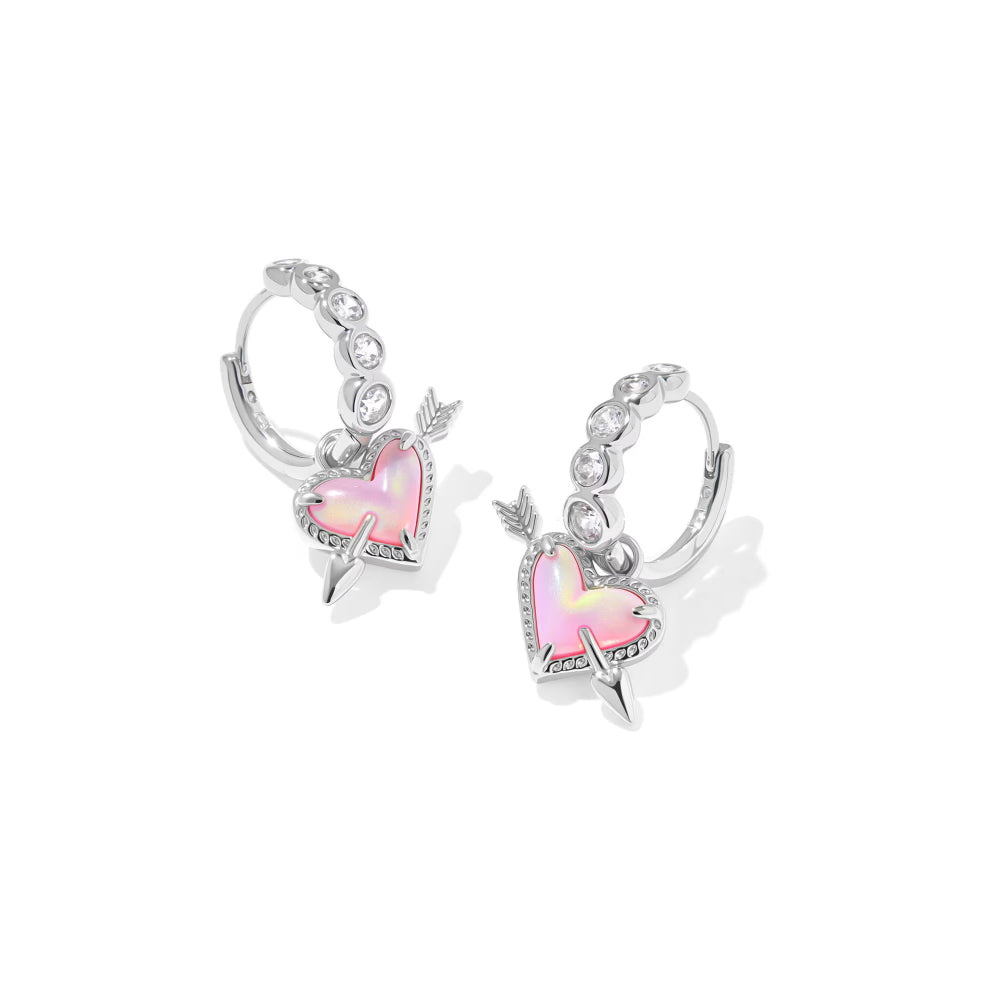 Kendra Scott Ari Heart Arrow Convertible Huggie Earrings