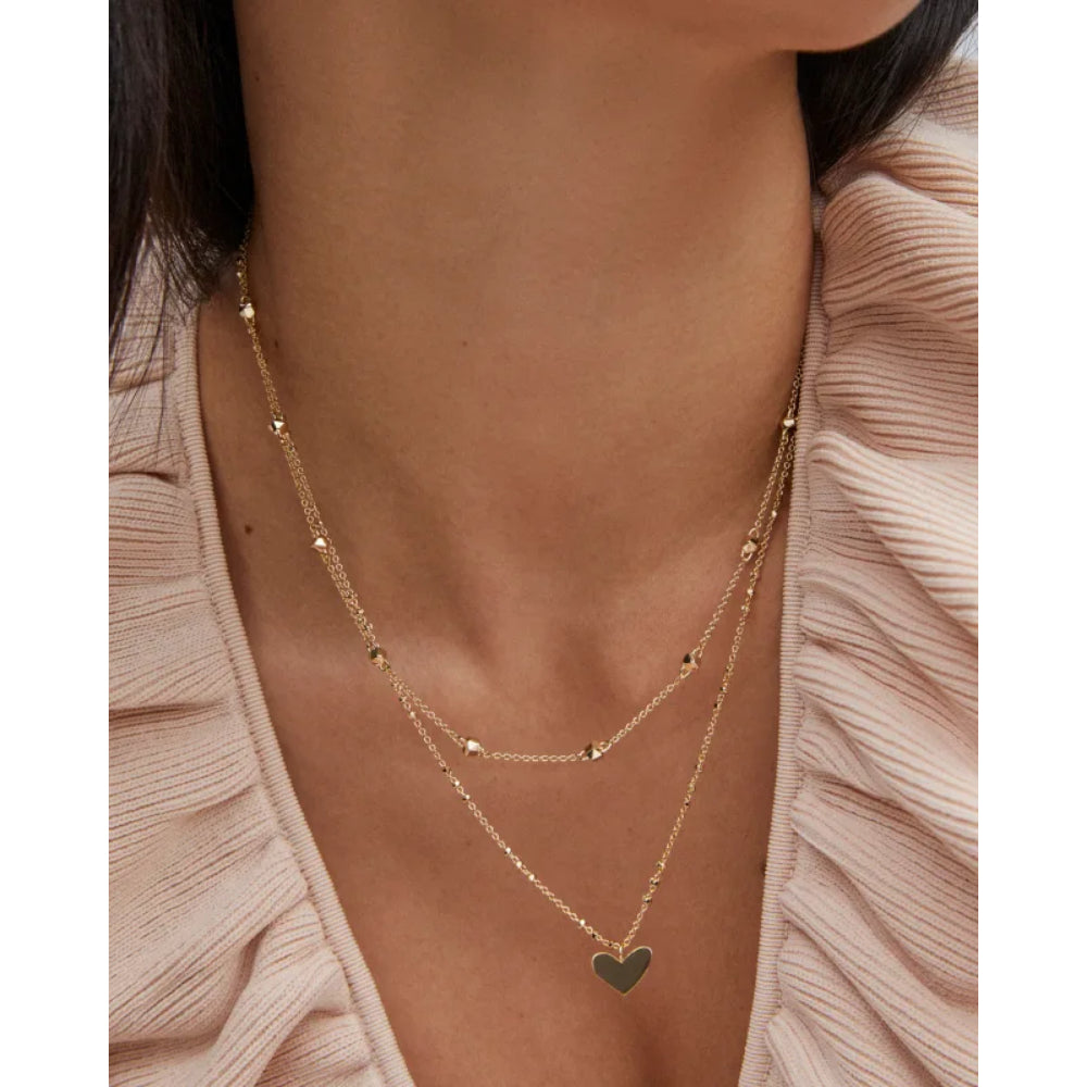 Kendra Scott Ari Heart Multi Strand Necklace Gold
